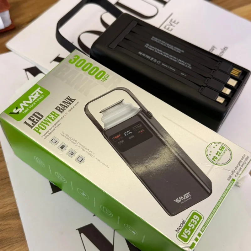 پاور بانک ۳۰۰۰۰ vsmart گارانتی دار