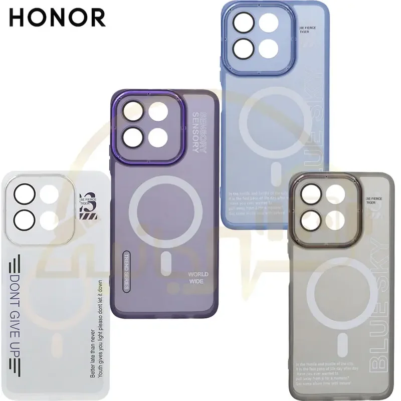 قاب Diamond Space طرح مگ سیف لنز گلس دار Honor X7C 4G 2024 , 5G 2025 و HONOR 200 SMART