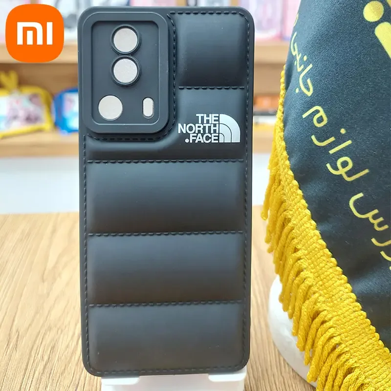 قاب پافری The North Face مدل Xiaomi 13 Lite کاور بالشتی شیائومی MI 13 LITE 5G 2023 رنگ مشکی