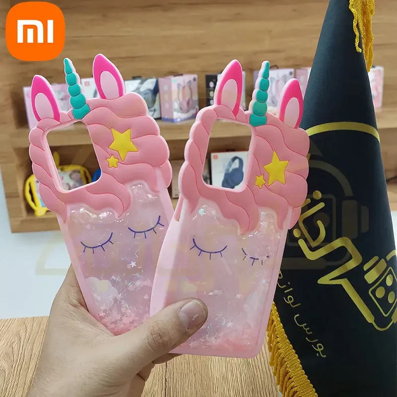 قاب سیلیکونی یونیکورن آکواریومی مدل Xiaomi Mi 11T 5G کاور شیائومی اورجینال پاک کنی Mi 11T PRO
