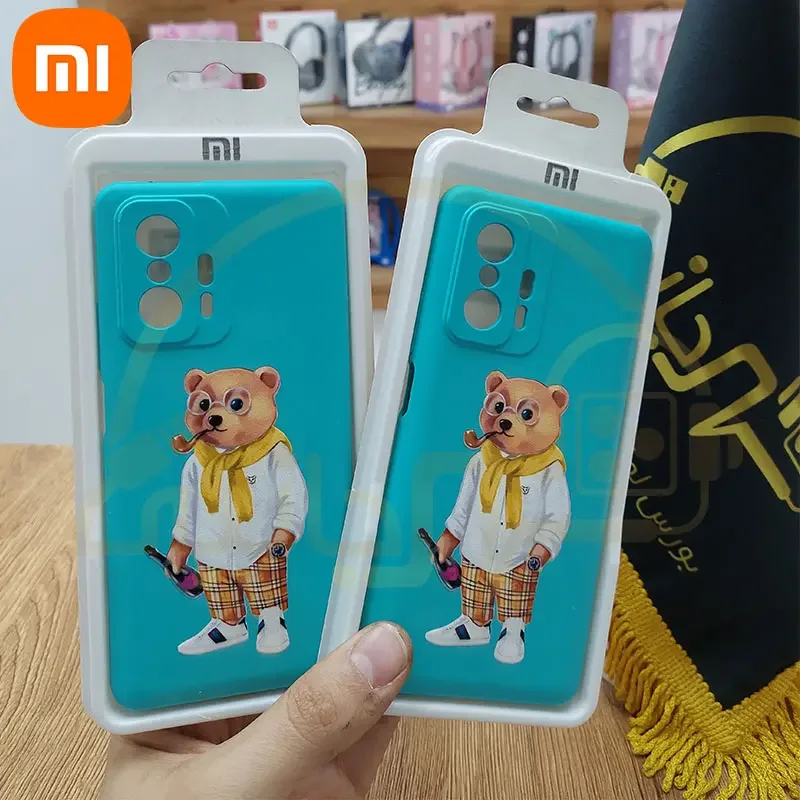 قاب نیو سیلیکون طرح دار طرح تدی محافظ لنزدار مدل Xiaomi Mi 11T 5G کاور شیائومی Mi 11T PRO 2021