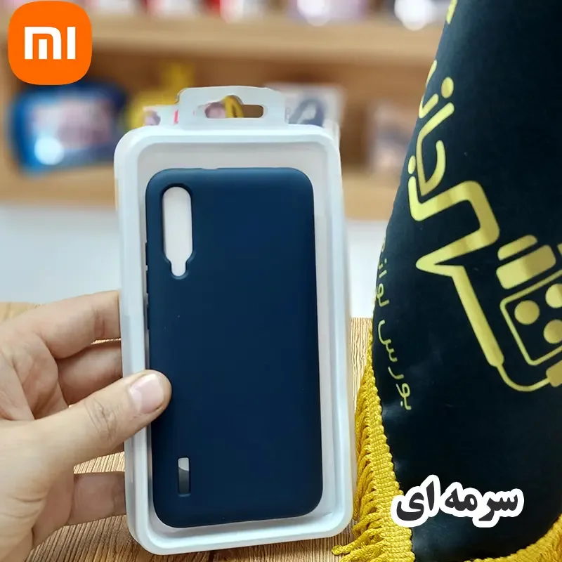قاب سیلیکونی AAA محافظ لنزدار Xiaomi Mi A3 4G کاور شیائومی می آ3  - رنگ سرمه ای تیره