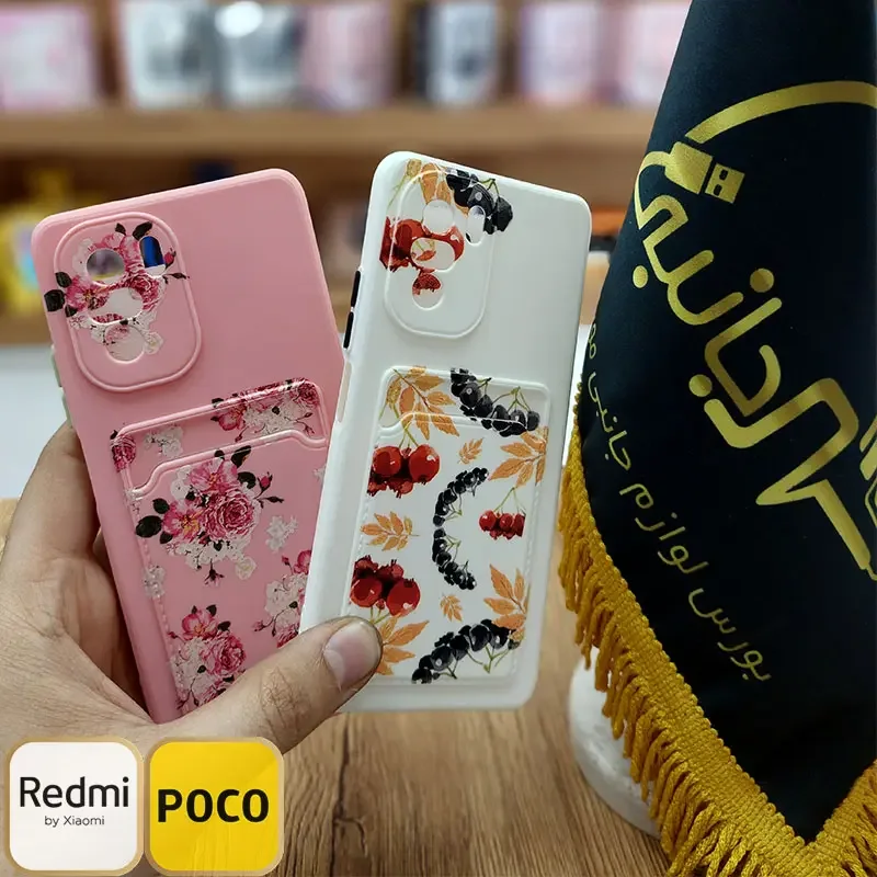 قاب سیلیکونی AAA طرح گل Xiaomi Poco F3 5G محافظ لنزدار جاکارتی خور Xiaomi Redmi K40 Pro 5G