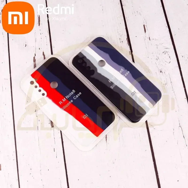 قاب سیلیکونی آبرنگی اورجینال Xiaomi Redmi Note 8 4G کاور رنگین کمانی اصلی شیائومی ردمی نوت 8