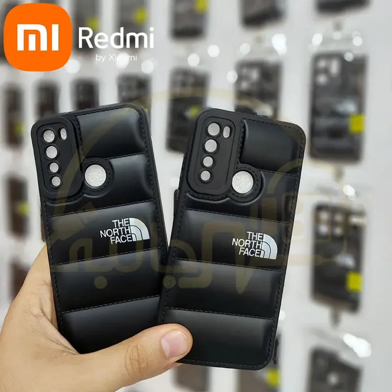 قاب پافری The North Face مدل Xiaomi Redmi Note 8 4G کاور پافر بالشتی شیاومی ردمی نوت 8
