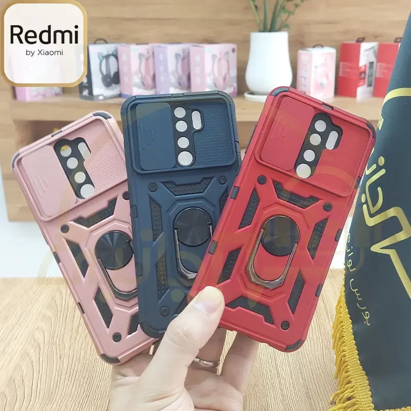 قاب ضد ضربه بتمن محافظ لنزدار کشویی Xiaomi Redmi Note 8 Pro 4G کاور ضد ضربه بتمنی رباتی نوت 8 پرو