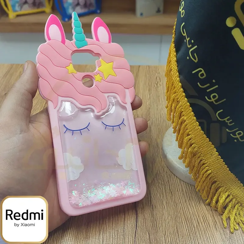 قاب سیلیکونی یونیکورن آکواریومی مدل Xiaomi Redmi Note 9 کاور اورجینال پاک کنی Xiaomi Redmi 10X 4G