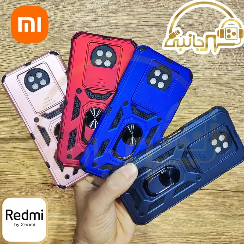 قاب ضد ضربه بتمن محافظ لنزدار کشویی Xiaomi Redmi Note 9T 5G | کاور بتمنی رباتی ردمی نوت ۹ فایوجی