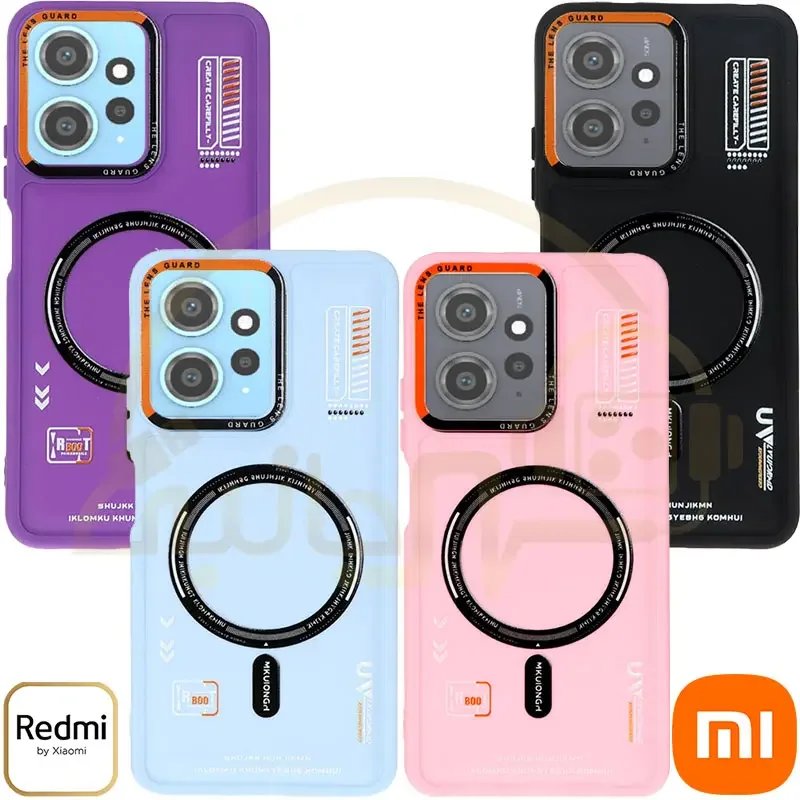 قاب پافر ساده طرح مگ سیف مدل Xiaomi Redmi Note 12 4G کاور بالشتی شیائومی نوت 12 فورجی