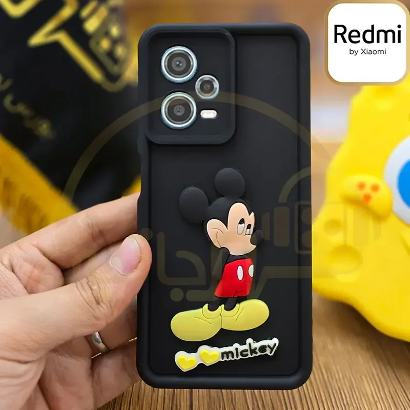 قاب Solid عروسکی مدل Xiaomi Redmi Note 12 Pro 5G / Xiaomi Redmi Note 12 Pro+ 5G - رنگ مشکی