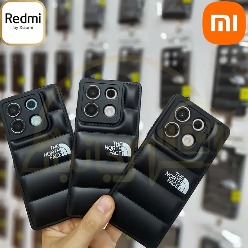 قاب پافر North Face مدل Xiaomi Redmi Note 13 5G کاور بالشتی شیائومی نوت 13 فایوجی