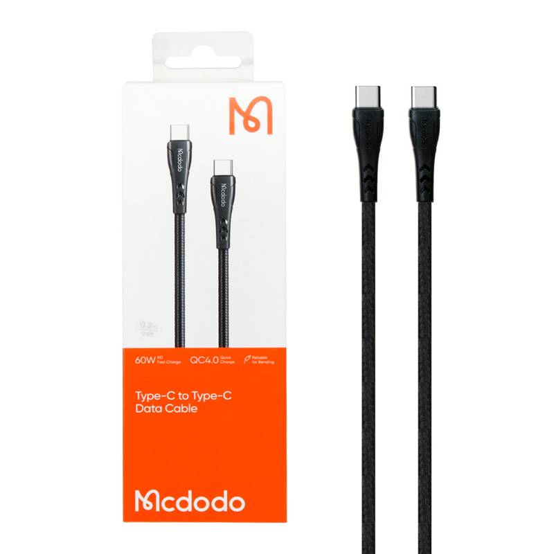 کابل شارژ پاوربانک PD و فست Mcdodo Type-C to Type-C مدل CA-7640 - مشکی