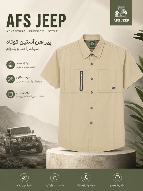 پیراهن برند jeep