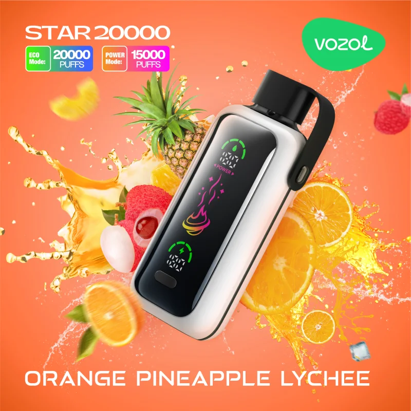 (پرتغال اناناس لیچی - ORANGE PINEAPPLE LYCHEE) VOZOL STAR 20000