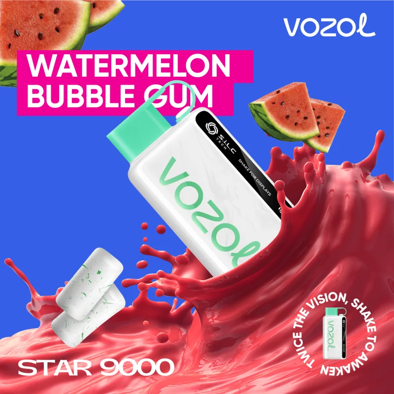 (هندونه ادامس - WATERMELON BUBBLE GUM) VOZOL STAR 12000