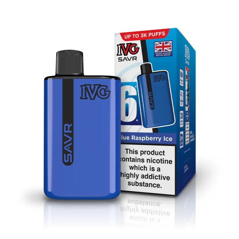 (بلوبری تمشک یخ - BULE RASPBERRY ICE) IVG 3000