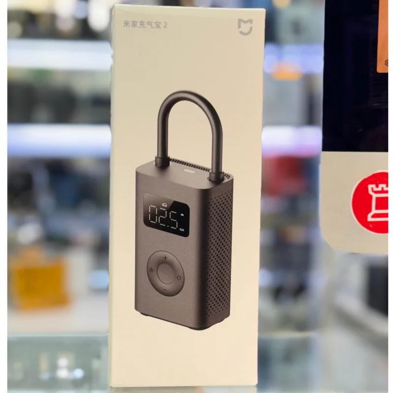 پمپ باد شیائومی مدل Xiaomi AIR Compressor 2 شارژی مناسب ماشین،موتور،دوچرخه
