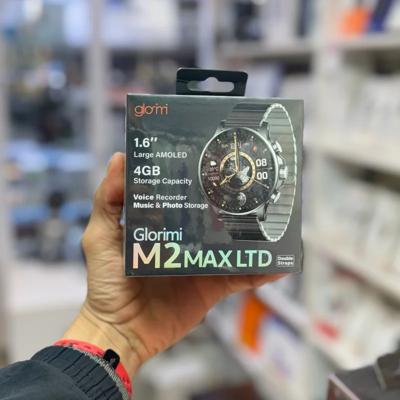 ساعت هوشمند گلوریمی مدل Glorimi M2 Max LTD با صفحه نمایشگر آمولد ،قابلیت مکالمه،حافظه داخلی ۴ گیگ