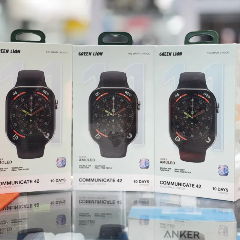 ساعت هوشمند گرین لاین 42 میلیمتری مدل Green Lion Communicate 42mm با صفحه نمایشگر آمولد و حافظه داخی